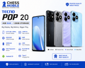 Tecno Pop 20 – 4GB RAM + 128GB Storage